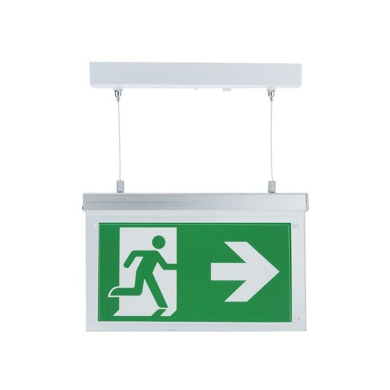 Optonica - Bloc de secours baes led Suspendu à Fixer 2W 3h Batterie avec Pictogrammes - Blanc Froid 6000K - 8000K - silamp Optonica - Bloc de secours baes led Suspendu à Fixer 2W 3h Batterie avec Pictogrammes - Blanc Froid 6000K - 8000K - silamp