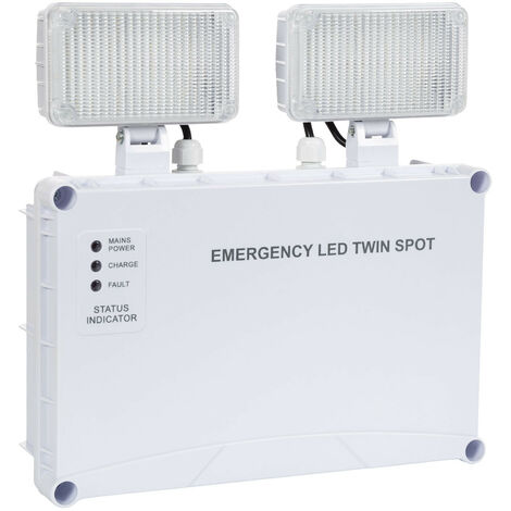 IP65 3 W 3 W Lampe de secours à LED Clignotant d'évacuation non maintenu 