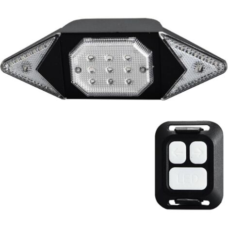 Eclairage de sécurité Feux de vélo arrière, Chargement USB, Télécommande sans fil, Clignotants