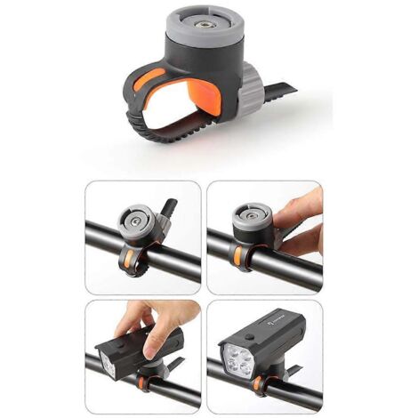 Éclairage de vélo, klaxon, feu, haut-parleurs 120 dB, phare 300 lumens