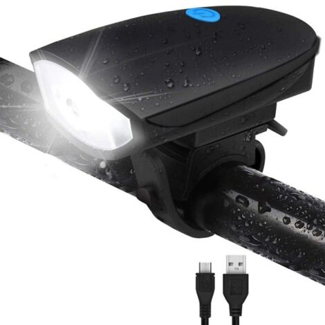 Eclairage de vélo LED, lumière de vélo avant haute puissance, 750Lms réels, batterie rechargeable - étanche - BY22