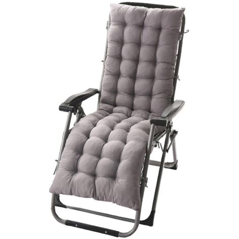 Eclairage Design – Coussin bain de soleil 155 x 48 x 8 cm – Polyester résistant – Garnissage en coton perlé – Fixations pour mobilier de jardin