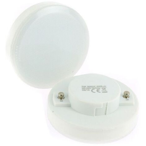 Eclairage Design – Lot de 2 ampoules LED GX53 7W – Équivalent 50W – 600 lumens – Température de couleur 4000K – Non dimmable – Durée de vie 20 000H