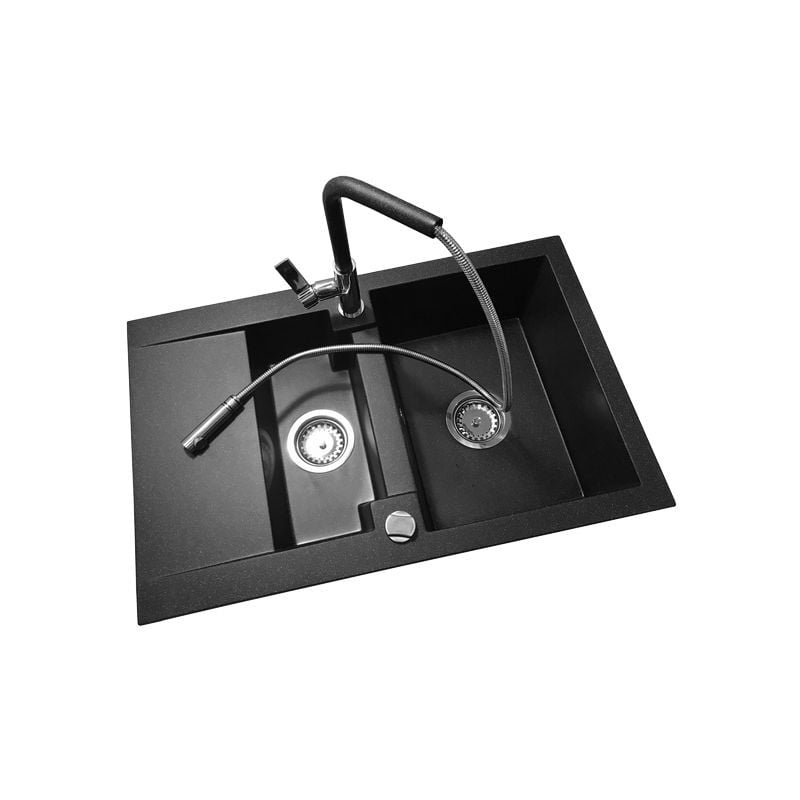 Granitan - clairage en granite Ensemble d'évier avec mitigeur siphon