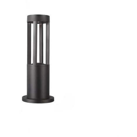 éclairage extérieur lampe de socle avec détecteur de mouvement , borne lumineuse pour jardin et terrasse , Aluminium noir , IP65 , H 40 cm , E27