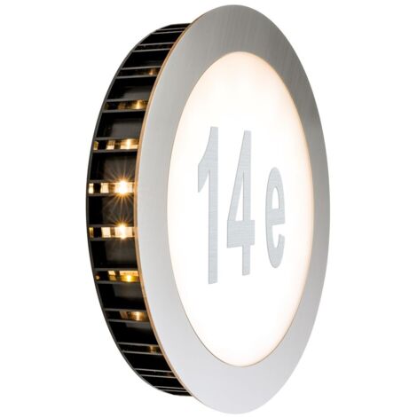 Eclairage exterieur LED 1x5,6W 230V pour numéro de maison IP44 blanc PAULMANN 93791