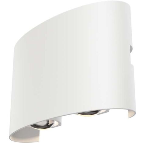 Éclairage extérieur moderne Applique murale de jardin à LED Strato Maytoni - Blanc