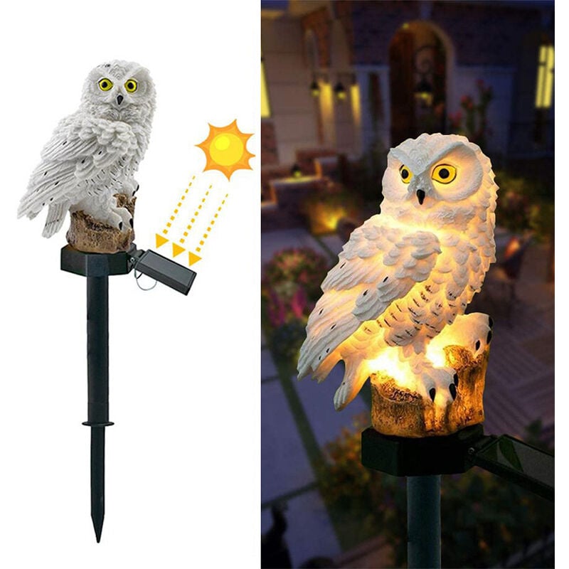 Éclairage extérieur solaire Owl, jardin de la Cour arrangement balcon interposé pelouse décoration lumière