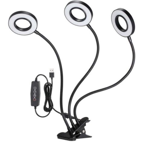 Eclairage horticole, Lampe de croissance de plantes, DC5V 27W 54 LED Triple-end