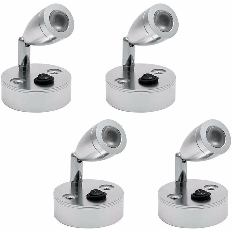 Clairage Intérieur Spot Lampe Auto led Lumièr 2pcs-RV Lampe de Lecture 3000K Rotation 180° pour Camper Van Bateau Caravane Véhicule Camping Car