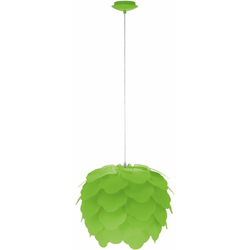 Etude suspension lampe verte enfichable fleur suspension acier bricoler Eglo Filetta 92988 Etude suspension lampe verte enfichable fleur suspension acier bricoler Eglo Filetta 92988