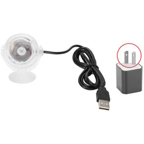 Éclairage LED encastrable pour aquarium, étanche, à dégradé de couleurs, pour aquariums d'eau douce et d'eau de mer, prise américaine jaune