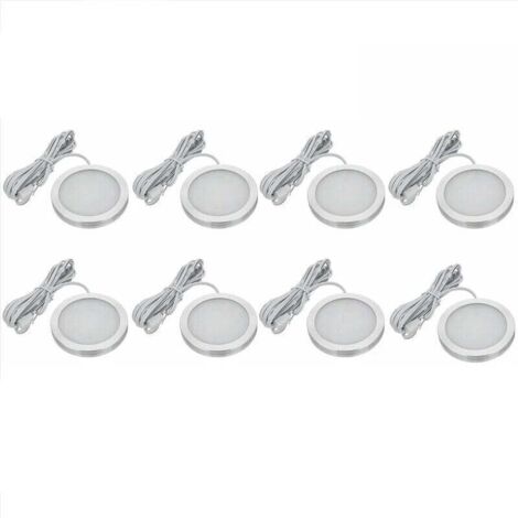 Éclairage LED Interne 12V Blanc Chaud 3000K Pour Camping Car Volkswagen T4 T5 Set De 8 Projecteurs