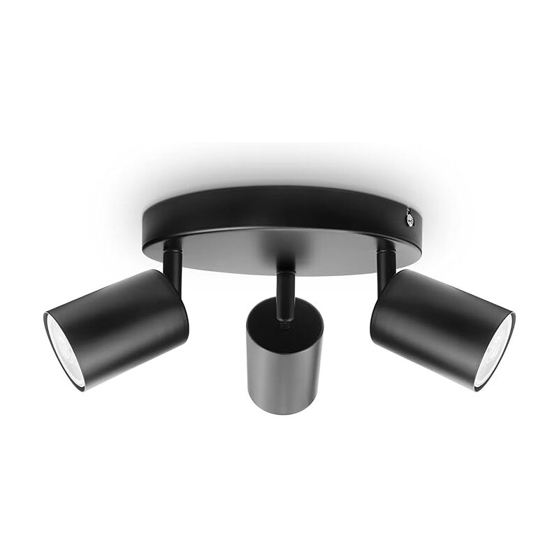 ZVD - clairage led Plafonnier Anti-Éblouissement pour Amélioration de l'Habitat - Lumière Blanche 3 Noir, Lampes de Projecteur Lumineux pour Couloir,