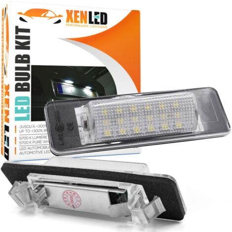 Eclairage LED plaque arrière Mercedes W202 et W210 - BLANC 6000K - modules complets droite et gauche