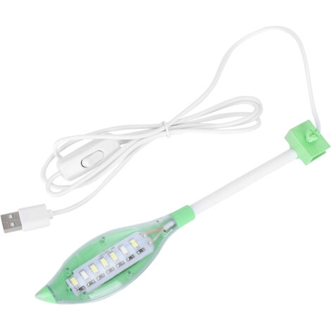 Éclairage LED pour Aquarium avec Support et USB Vert - AUTRES