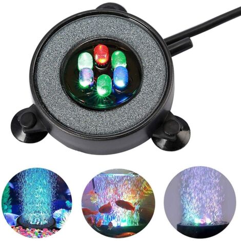 Éclairage LED pour aquarium - Lumières colorées étanches, prise USB 5 V, éclairage décoratif pour aquarium - Lot de 5