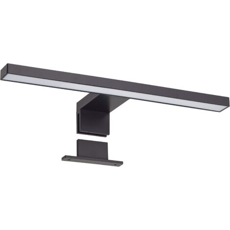 Éclairage LED pour miroir, éclairage pour armoire, lumière blanche 6000 K, 5 W, largeur 300 mm (noir)