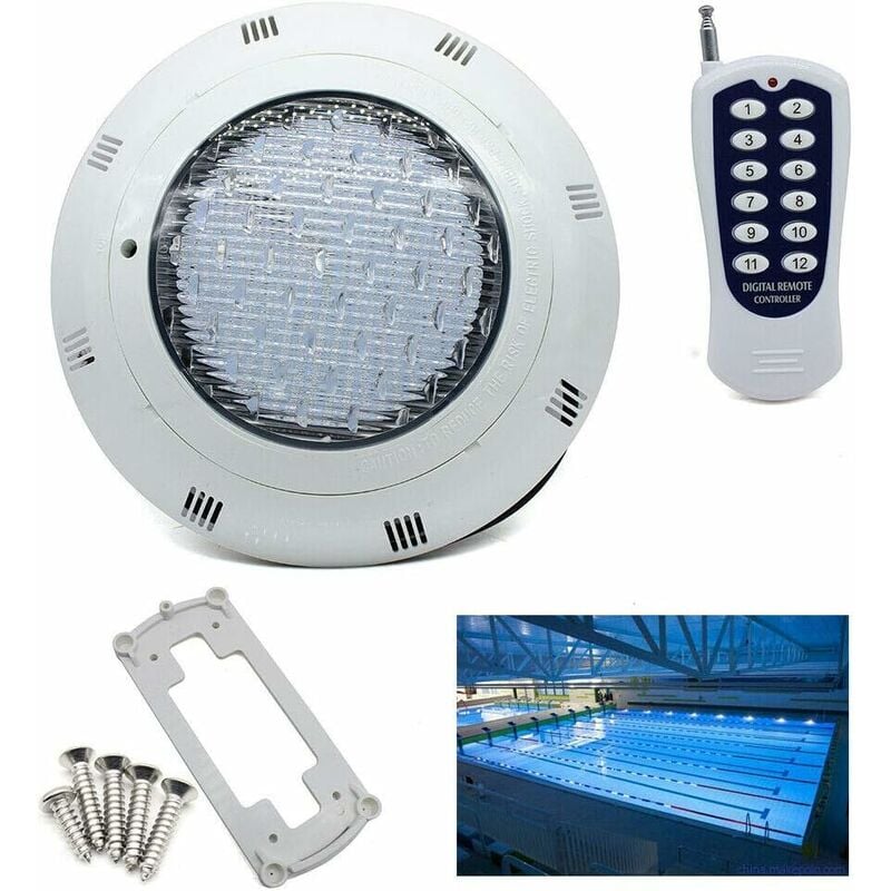 Clairage led pour piscine - AC12 v 36 w - Éclairage de piscine - Lampe submersible rvb avec télécommande IP68 - Étanche - Projecteur pour piscines
