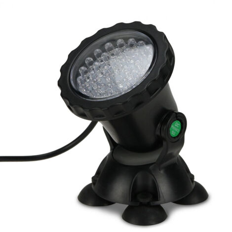 Éclairage LED subaquatique pour fontaines de bassin, étanche IP68, éclairage RGB coloré avec fonction mémoire, support LED entièrement réglable pour aquariums - XF6