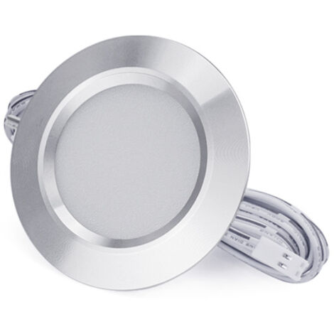 Éclairage LED ultra-mince intégré pour vitrine, mini éclairage rond pour vitrine, éclairage pour placard, éclairage pour garde-robe