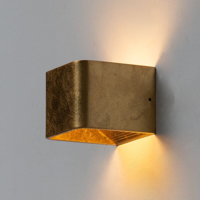 Clairage mural à led 6W - doré 10 cm - Quadra