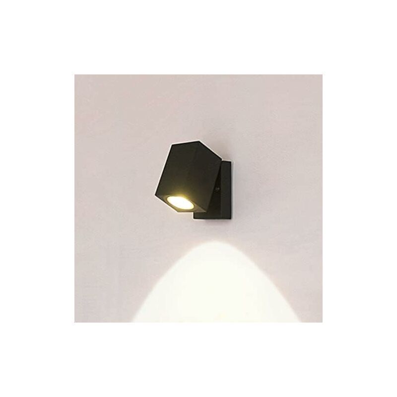 Éclairage mural Applique Murale Interieur/Exterieur Lampe Murale LED, 5W GU10 Moderne Etanche IP65 Aluminium Luminaire pour d'intérieur Exterieur