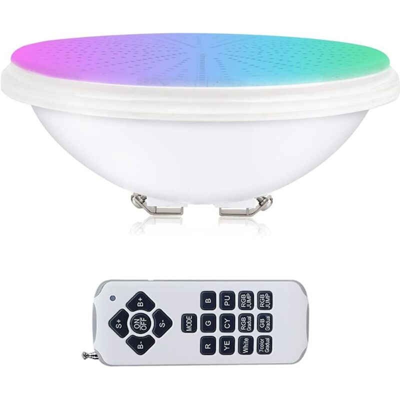 Eclairage Piscine, Lampe Piscine, 40W Lampe Piscine led étanche IP68 Lampe de Piscine rgb Submersible Lumière 12V dc/ac spot led couleur avec
