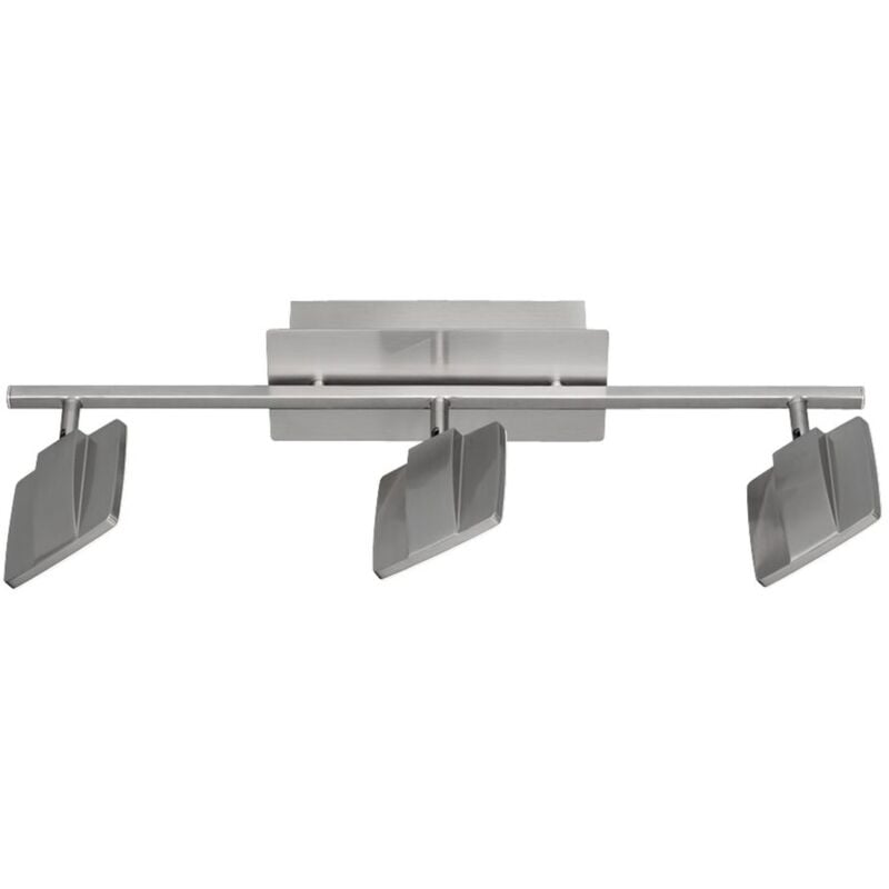 Lámpara de pared y techo smd-led de 18 vatios, interruptor de níquel mate, foco de diodo emisor de luz, foco Trio