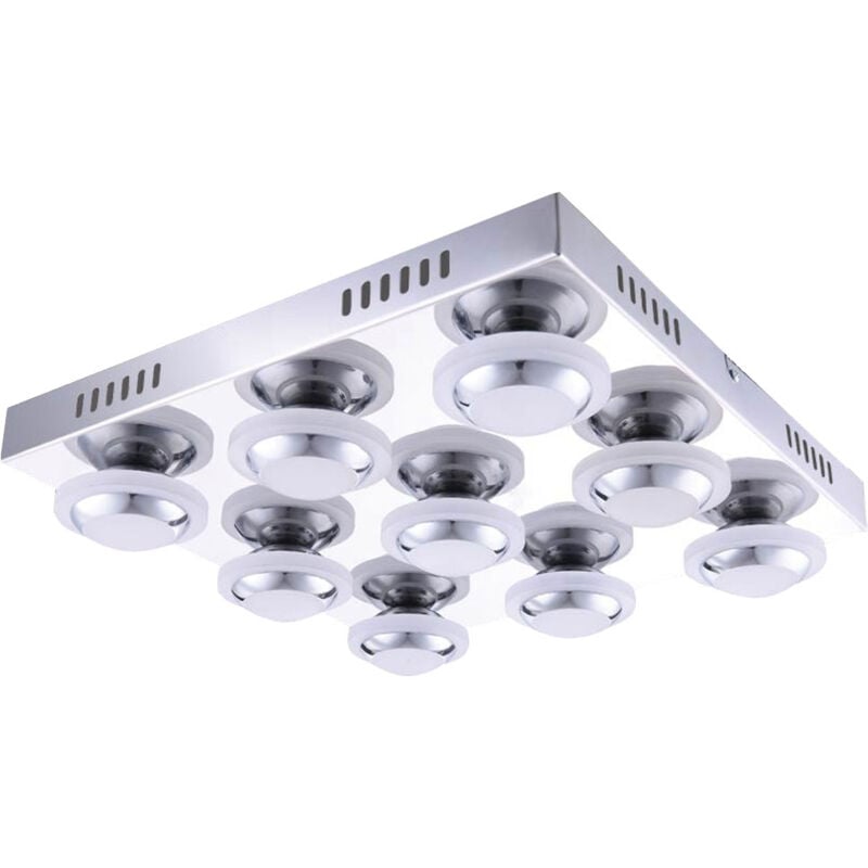 Plafonnier led 40,5 watts lampe d'éclairage en métal Wofi 9589.09.01.0000