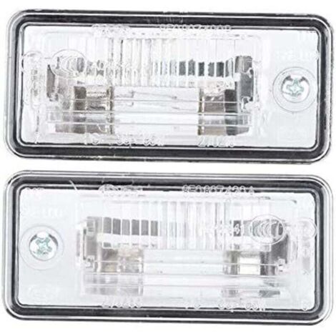 Éclairage Plaque Immatriculation 1 Paire Compatible Audi A3 A4 A5 A6 A8 Q7 RS4