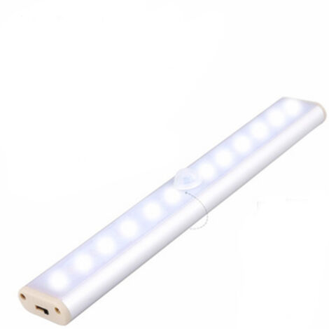 Éclairage pour meuble, 12 LED, sans fil, magnétique, détecteur de mouvement
