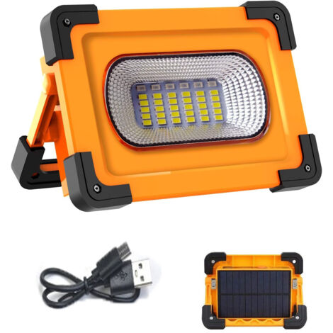 Éclairage rechargeable, lumière USB multifonctionnelle de camping portable d'urgence extérieure