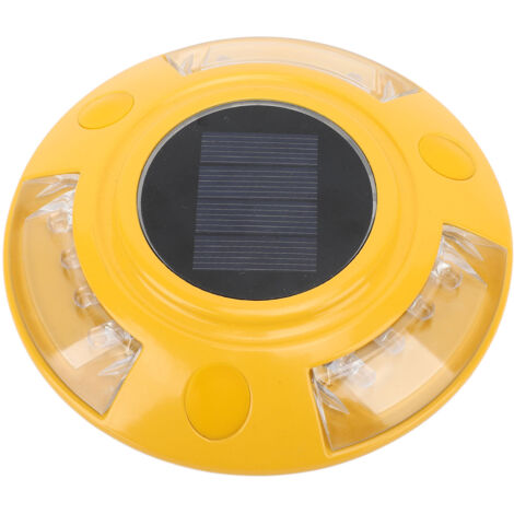Éclairage Solaire de Balisage Allée Auto-Activation Capteur IP68 Étanche Lumière Rouge pour Chemin Trottoir Marqueur de Route-KZQ