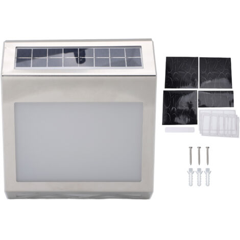 Éclairage Solaire de Numéro de Maison LED Étanche à Fixer au Mur pour Entrées Jardin -KZQ