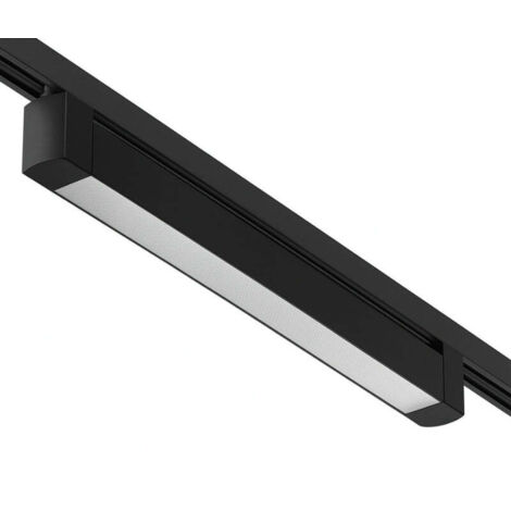 Éclairage sur Rail Linéaire Opaque Monophasé 30W 47cm Noir - Blanc Neutre  - SILUMEN