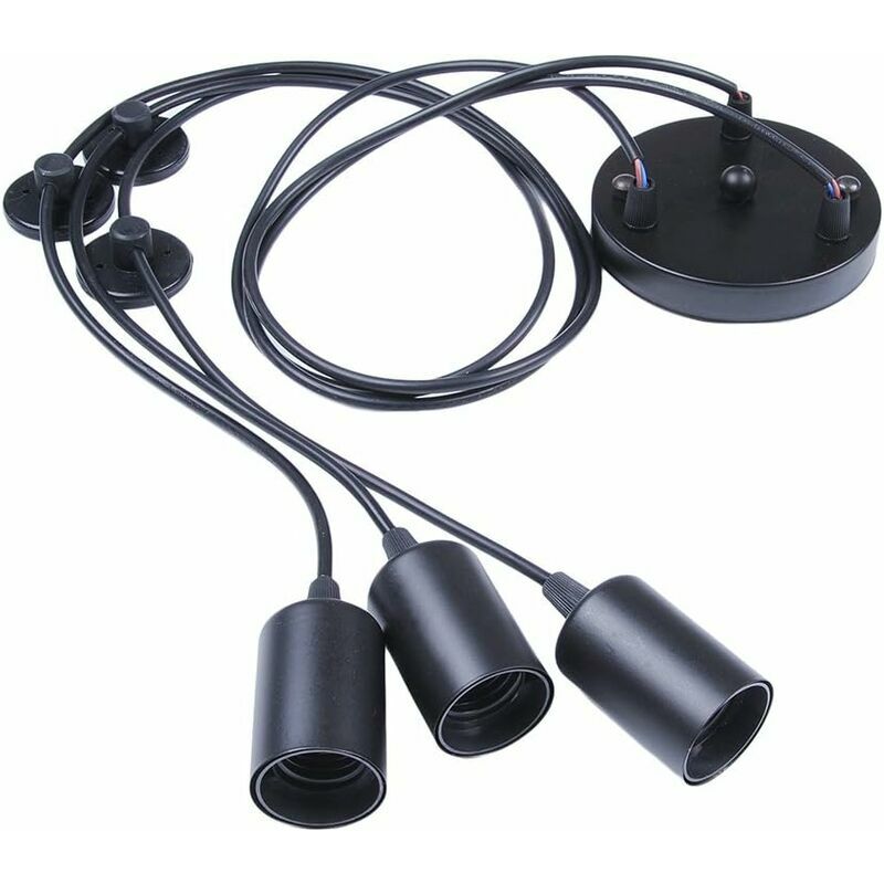 Clairage Suspendu Edison 2Mètres Réglable Plafonnier Araignée Lumière Métal Fil Cage Pendentif Éclairage Lustre Moderne Industriel Lumière Lumineuse