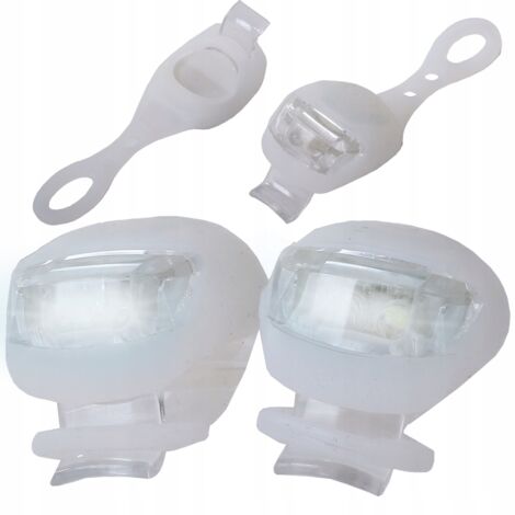 Éclairage Vélo Silicone 2 Blanc (240) GABA