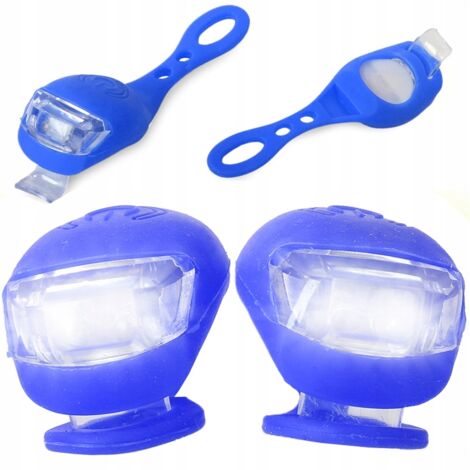 Éclairage Vélo Silicone 2 Bleu (240) GABA
