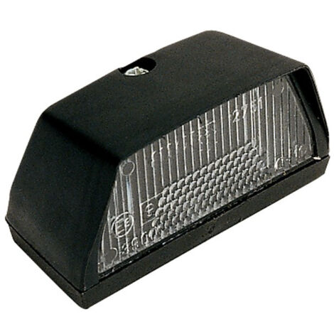 Éclaireur de plaque trapézoïdal 68x36x36 mm – Tension 12V – Entraxe 45 mm – Compatible ampoule 12V 5W – Visibilité optimale pour remorque – CEA