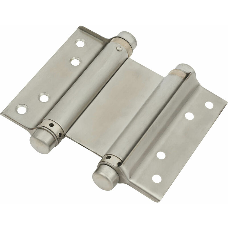 Eclipse - Double Action Spring Hinge 102mm l Satin Stainless Steel - Grey