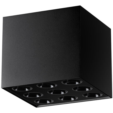 ECLIPSE LED-Deckenleuchte Schwarz Aluminium Lumino 12.123.11