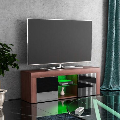 Eclipse LED TV Unit Cabinet Stand 2 Door Modern High Gloss Cabinet Unit