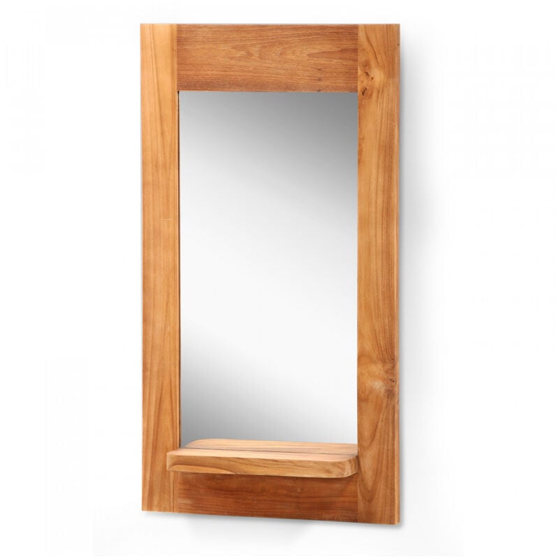 Eclipse - Miroir en teck massif