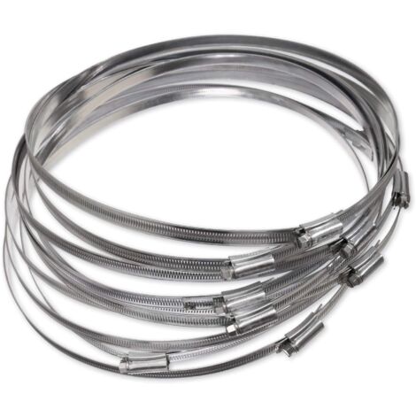 Eclipse Professional Tools ECW1-14 Confezione da 10 fascette stringitubo a vite senza fine in acciaio dolce da 290-330 mm (11 ⅞" - 13")