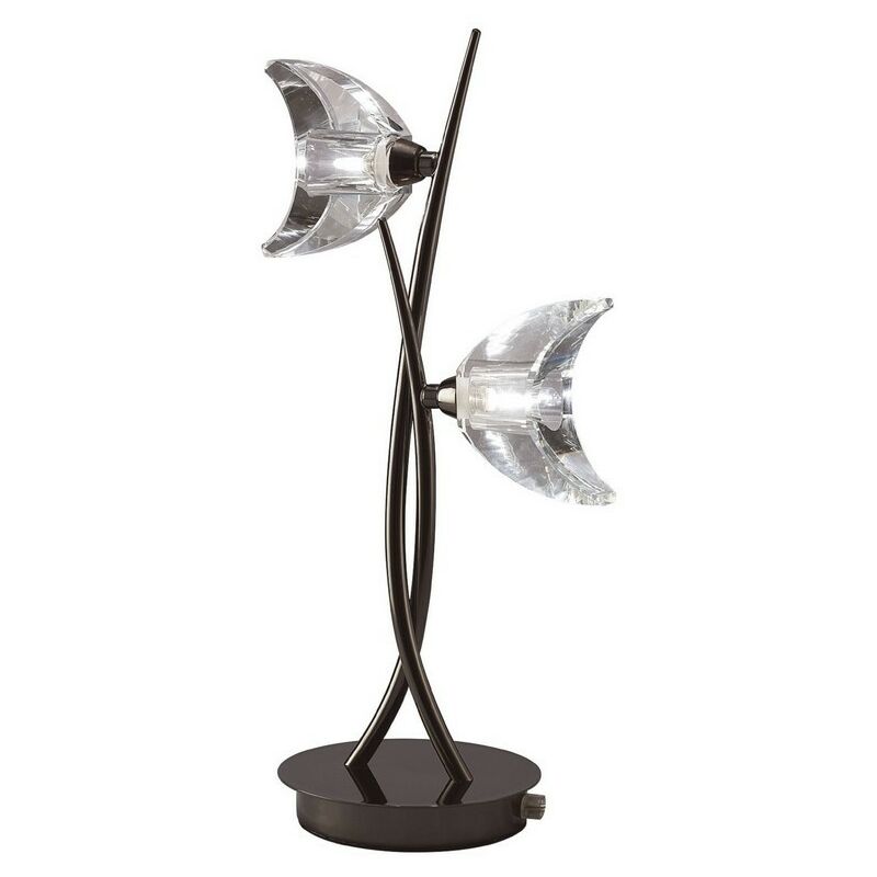 Inspired Mantra - Eclipse - Table Lamp 2 Light G9, Black Chrome