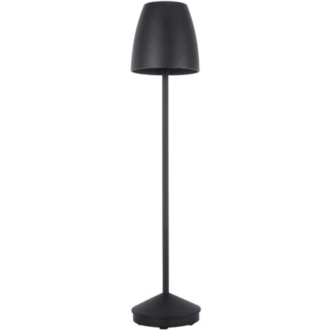 Eclipta II baliza exterior en negro con luz led blanco cálido 3000K