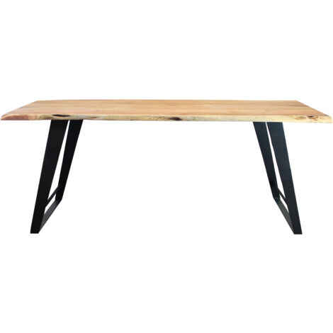 ECLISSE - tavolo con piano in legno massicco