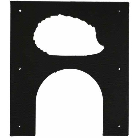 Eco Hedgehog Hole Plate - Polyethylene/Plastic - W23 x H26 cm