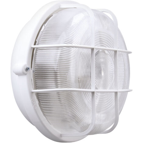 ECO Hublot Ext. IP44 IK02 rond blanc E27 100W max. lpe non incl. ARIC 3637